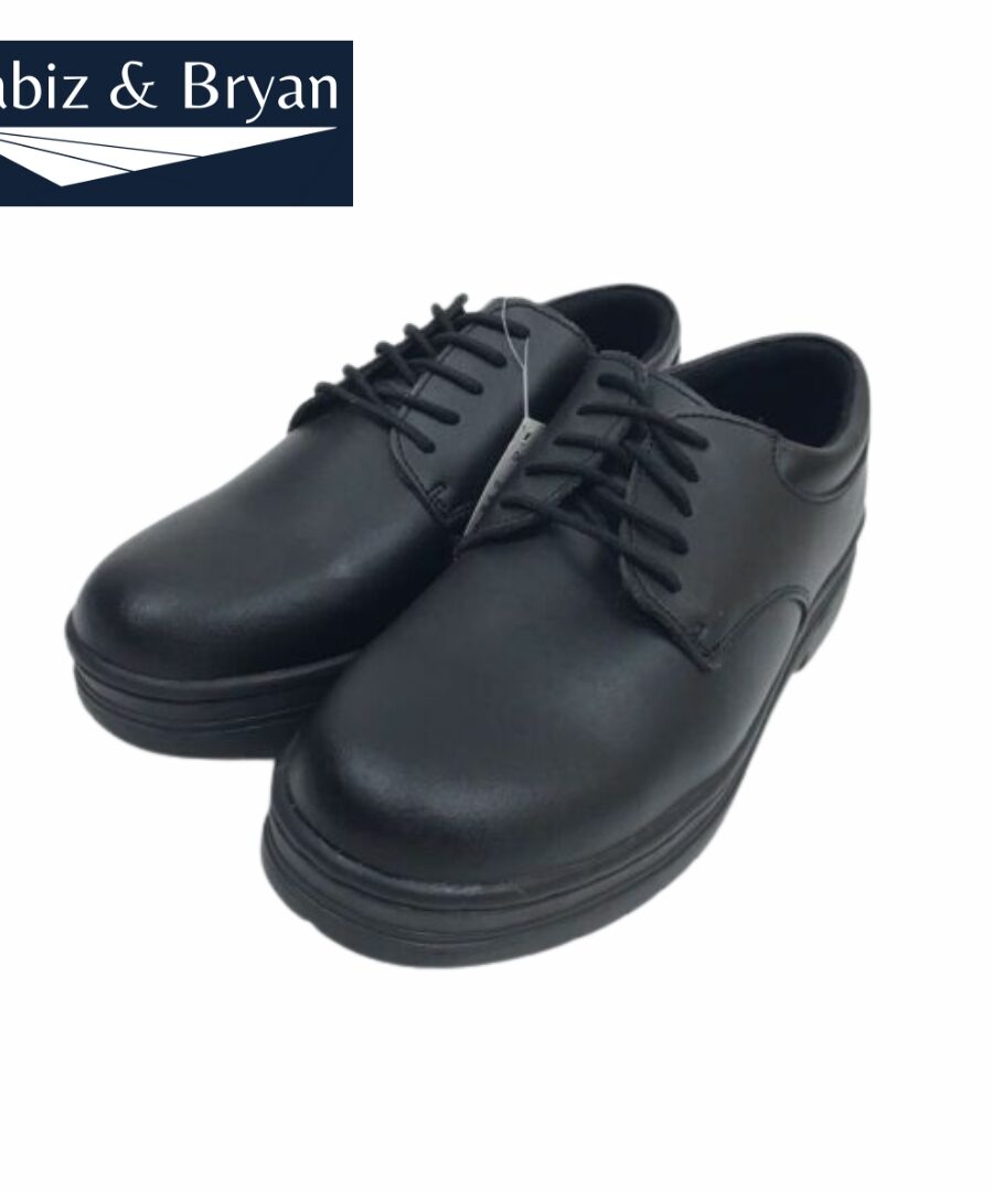 Mid Heel Wedge Shoes - Black Minimalist Platform Slip-On Loafers