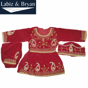 Maroon Beautiful Pasni Set For Girls