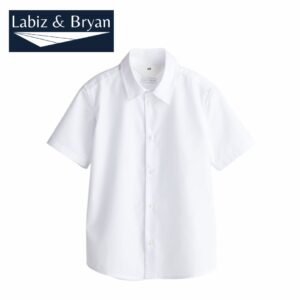 Striped Cotton Short-Sleeve Shirt - School Kids