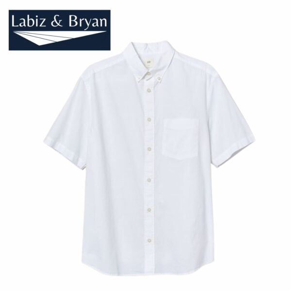 Short sleeves- Soft crinkle gauze cotton shirt Point collar For School Kids