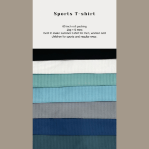 Sports T-shirt-60 inch roll packing