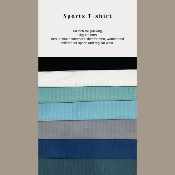 Sports T-shirt-60 inch roll packing