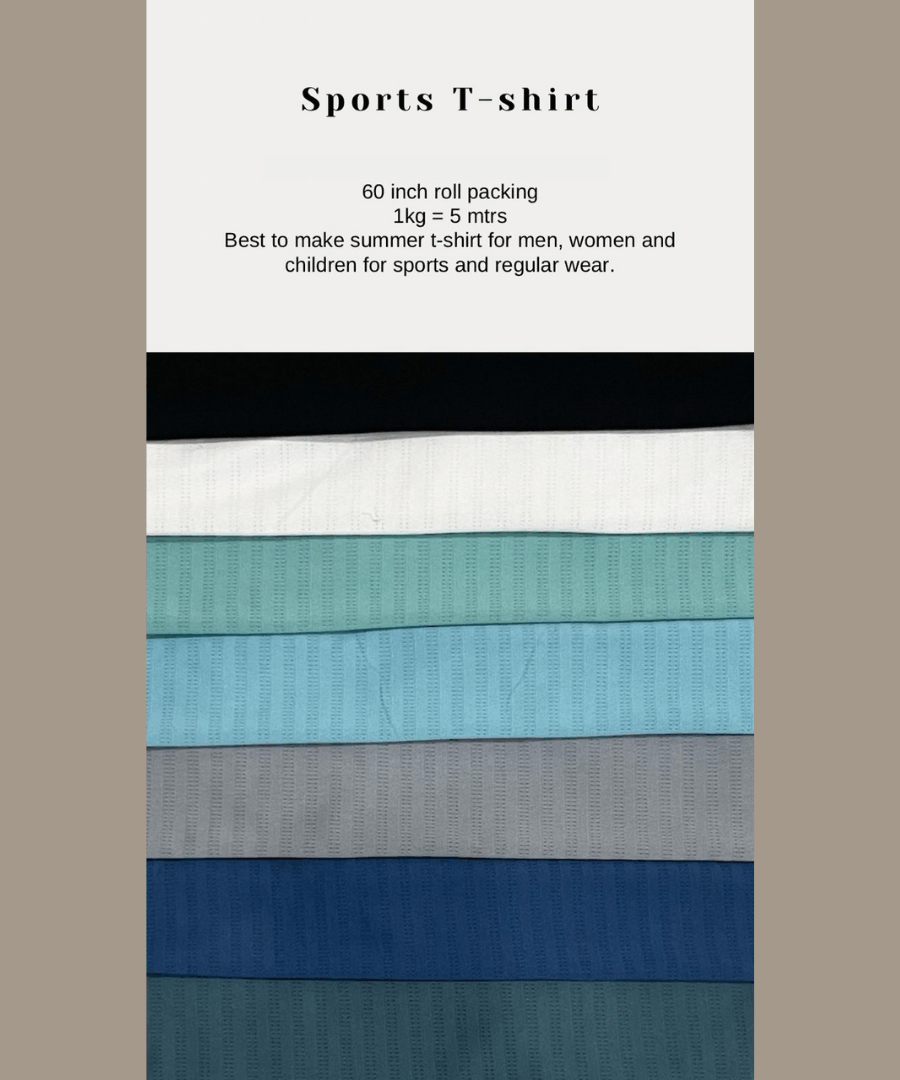 Sports T-shirt-60 inch roll packing