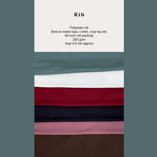 Rib Polyester rib