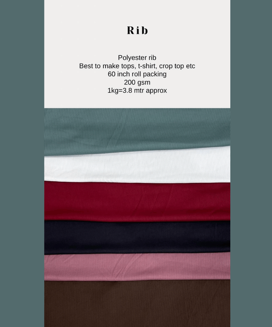 Rib Polyester rib