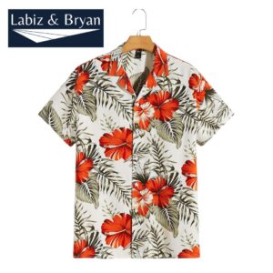 Men Tropical Print Shirt