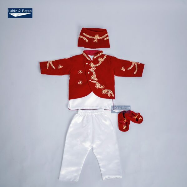 Baby Boy Rice Feeding Pasni Dress SET - Image 2
