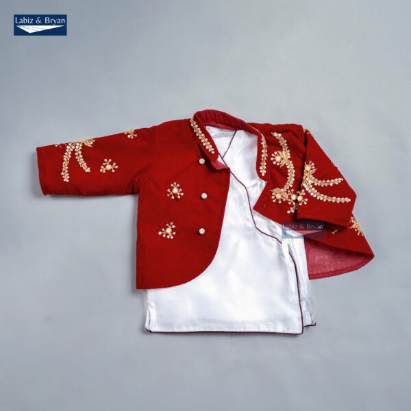 Baby Boy Rice Feeding Pasni Dress SET - Image 6
