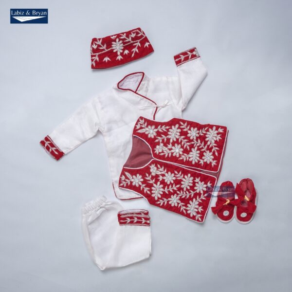 Baby Boy Rice Feeding Pasni Dress SET - Image 5