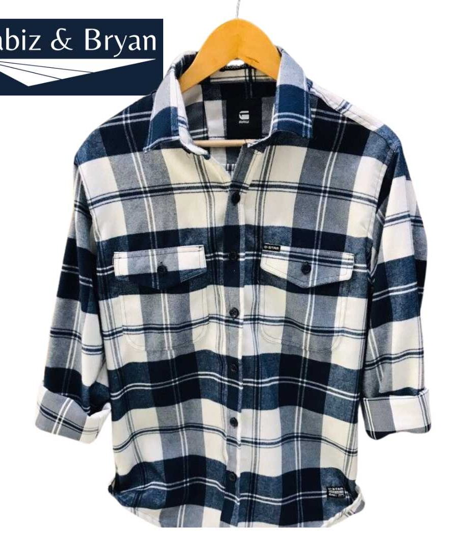 COOFANDY Men's Shirt Long Sleeve Checked Casual Shirt Men's Checked Shirt Traditional Shirt Flannel Shirt Motorcycle Shirts with Pockets Regular Fit Shirt