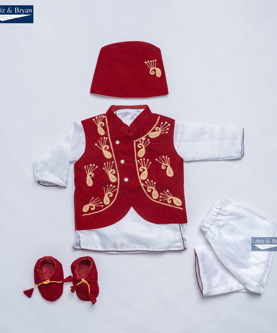 Baby Boy Rice Feeding Pasni Dress SET