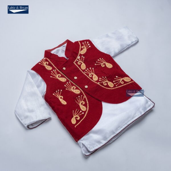 Baby Boy Rice Feeding Pasni Dress SET - Image 2
