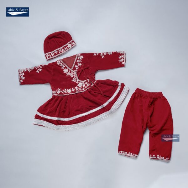 Baby Girl Rice Feeding Pasni Dress SET - Image 5