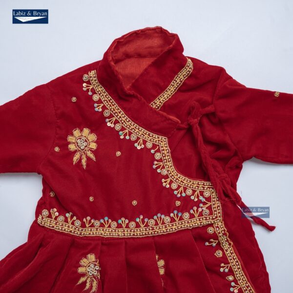 Baby Girl Rice Feeding Pasni Dress SET - Image 3