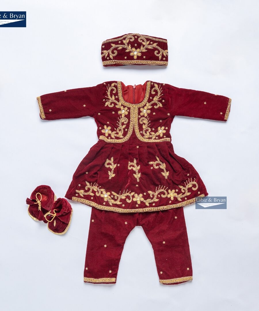 Baby Girl Rice Feeding Pasni Dress SET