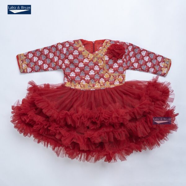 Baby Girl Rice Feeding Pasni Dress SET - Image 3