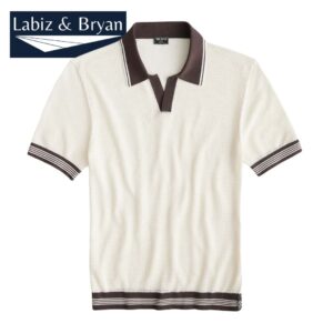 Summer breathable color V-neck short sleeved knit - Pollo T-shirts