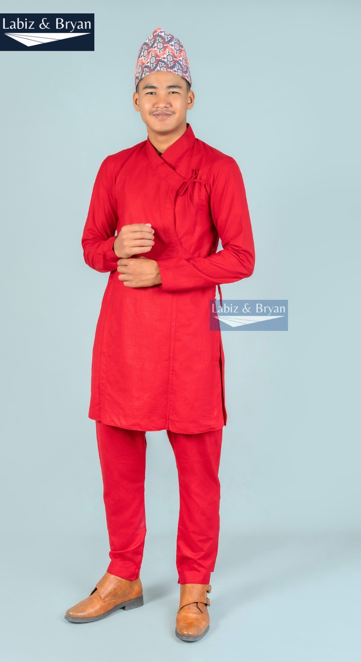 Traditional Daura Suruwal – Nepali Ethnic Wear for Men & Boys