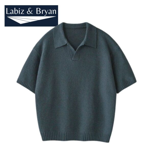 Linnen Blend  Polo T-Shirt - Men's Plus Size