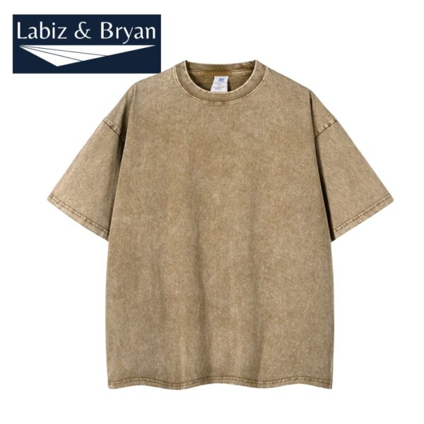 Men's Summer Heavyweight Short Sleeve T-Shirt with Retro Print