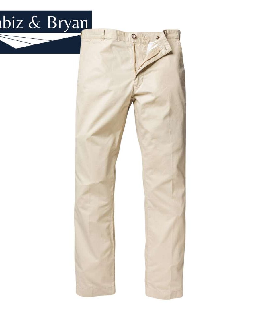 Men's Flexnamic, 4-pocket, Men’s Plus Size Regular Fit Chino - CreamWhite