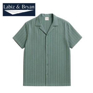 Stripped Linen Cotton Shirt - Men's Shirt