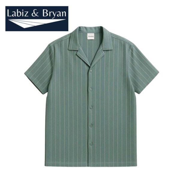 Stripped Linen Cotton Shirt - Men's Shirt
