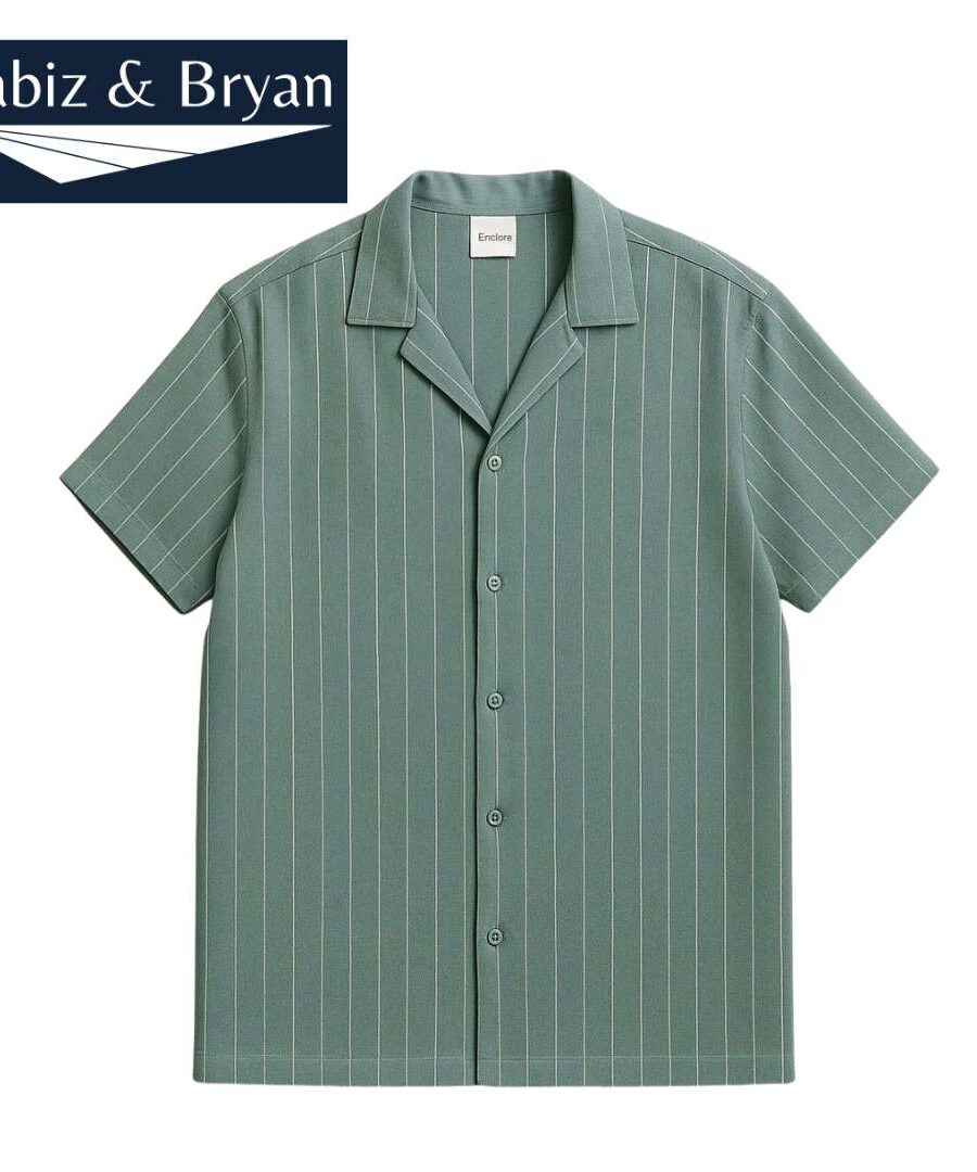 Stripped Linen Cotton Shirt - Men's Shirt