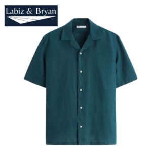 Dark Linen Cotton Shirt - Men's Shirt