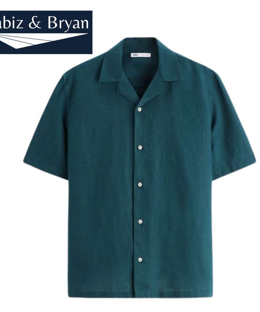 Dark Linen Cotton Shirt - Men's Shirt