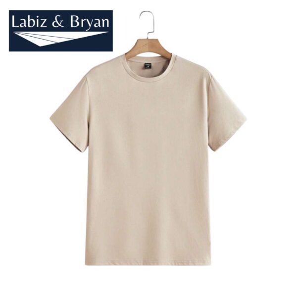 Manfinity Modomio Men Summer Solid Color Round Neck Knitted Casual Short Sleeve T-Shirt