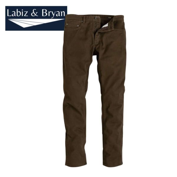 Men's Flexnamic, 4-pocket, Men’s Plus Size Regular Fit Chino - DarkBrown