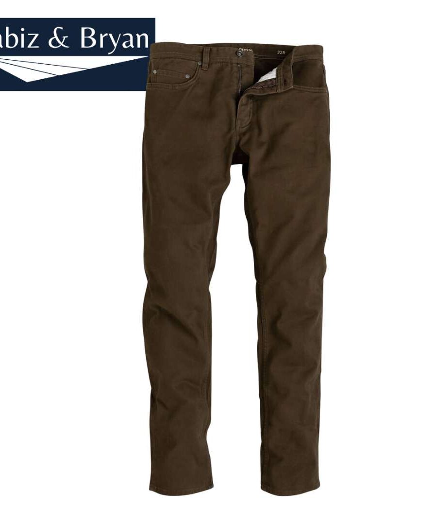 Men's Flexnamic, 4-pocket, Men’s Plus Size Regular Fit Chino - DarkBrown
