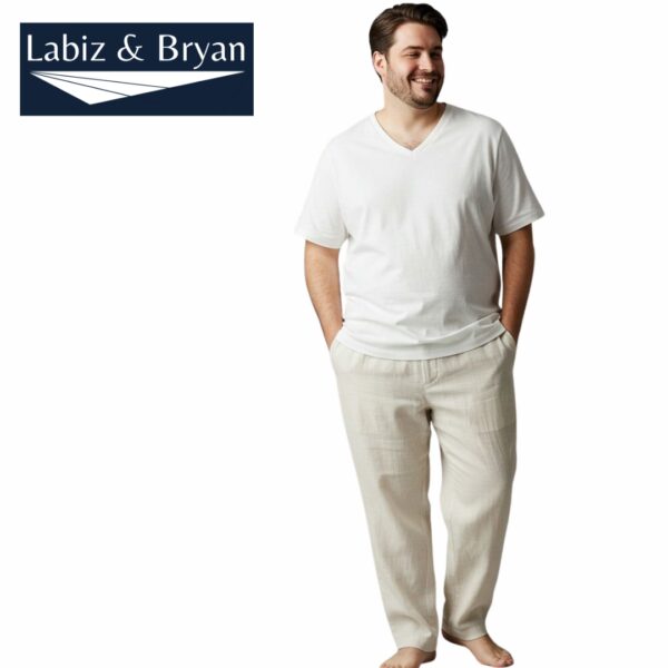 PLUS SIZE – HUGO Men’s Linen Pants