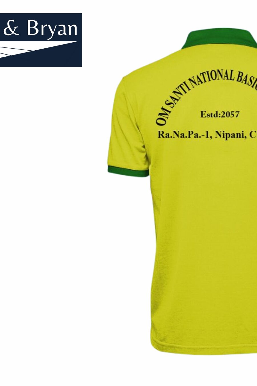 Official Custom Polo T-Shirt – OM Shanti National Basic School