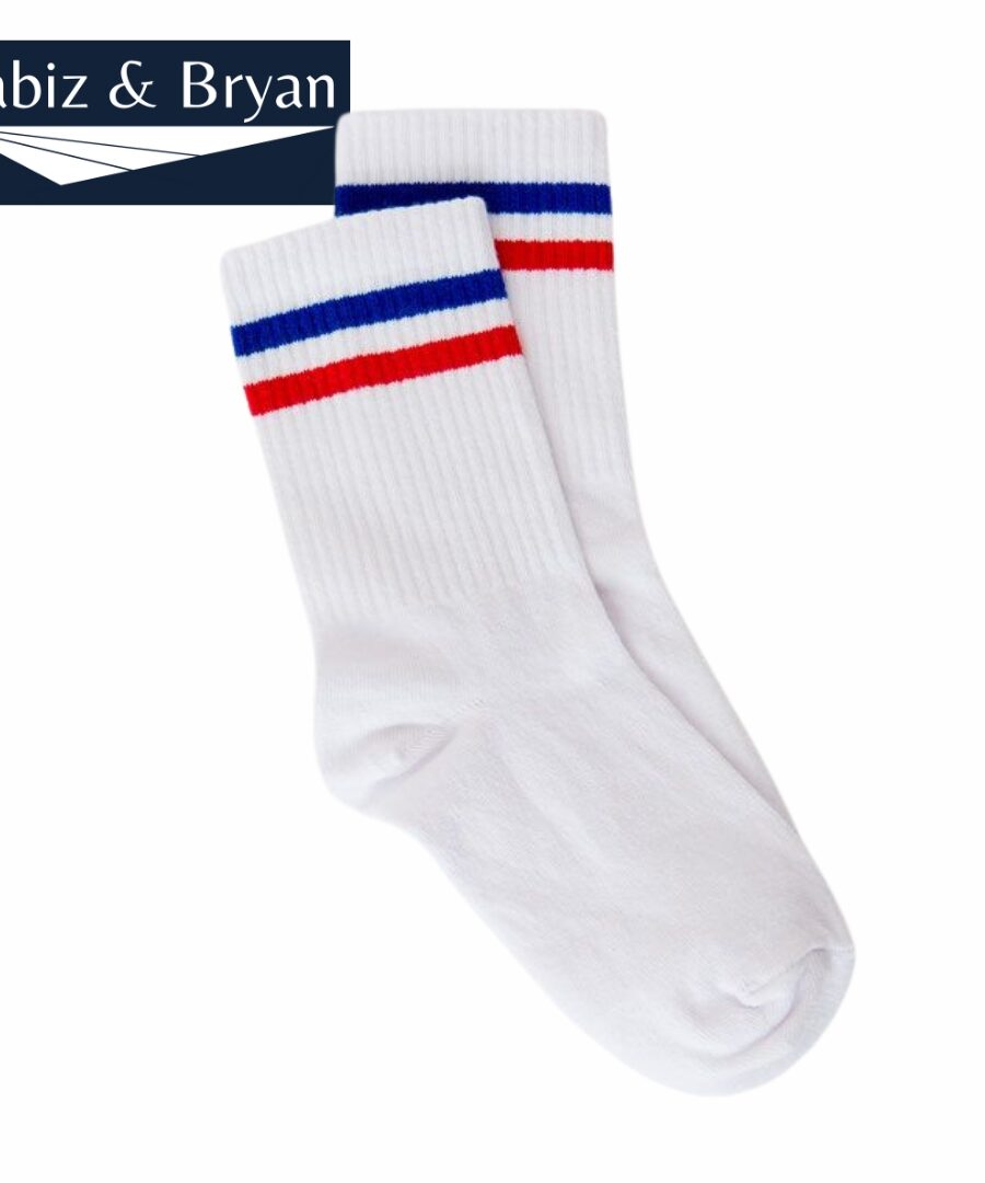 Striped Crew Socks - Retro Mens Striped Socks - Stripe Cotton