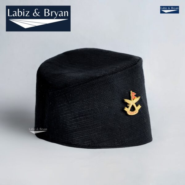 Nepali Kalo Dhaka Topi for Men – Handcrafted Traditional Nepali Headwear