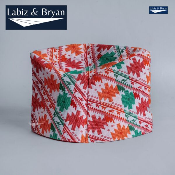 Nepali Palpali Dhaka Topi for Men – Handcrafted Traditional Nepali Headwear - Image 2