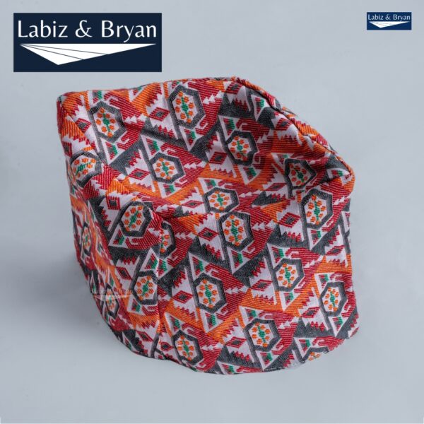Nepali Palpali Dhaka Topi for Men – Handcrafted Traditional Nepali Headwear - Image 3