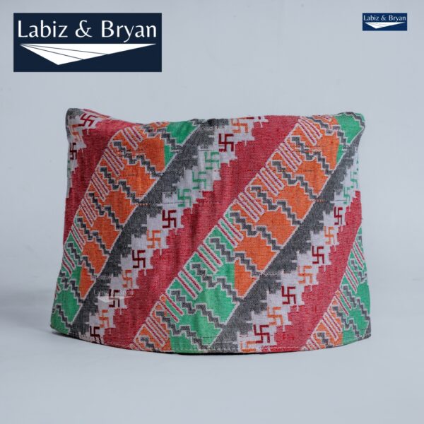 Traditional Palpali Dhaka Topi | Authentic Nepali Men’s Cap - Image 2