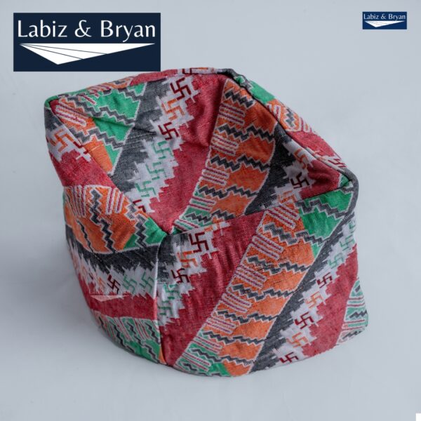 Traditional Palpali Dhaka Topi | Authentic Nepali Men’s Cap - Image 3