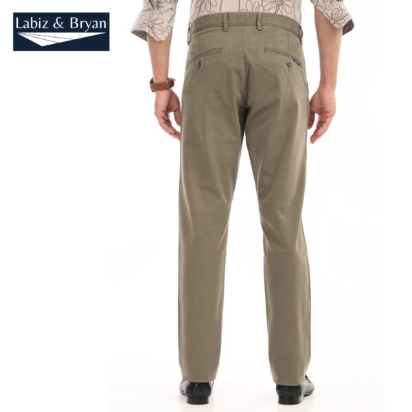 Khaki Slim Fit Cotton Twill Chinos